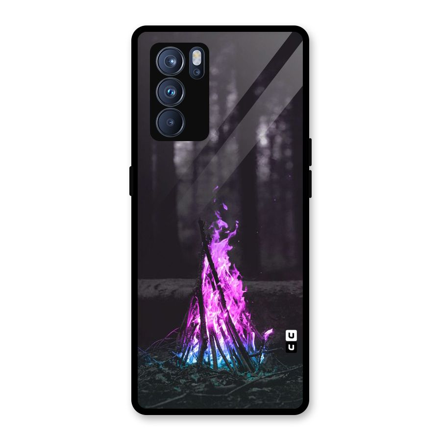 Wild Fire Glass Back Case for Oppo Reno6 Pro 5G