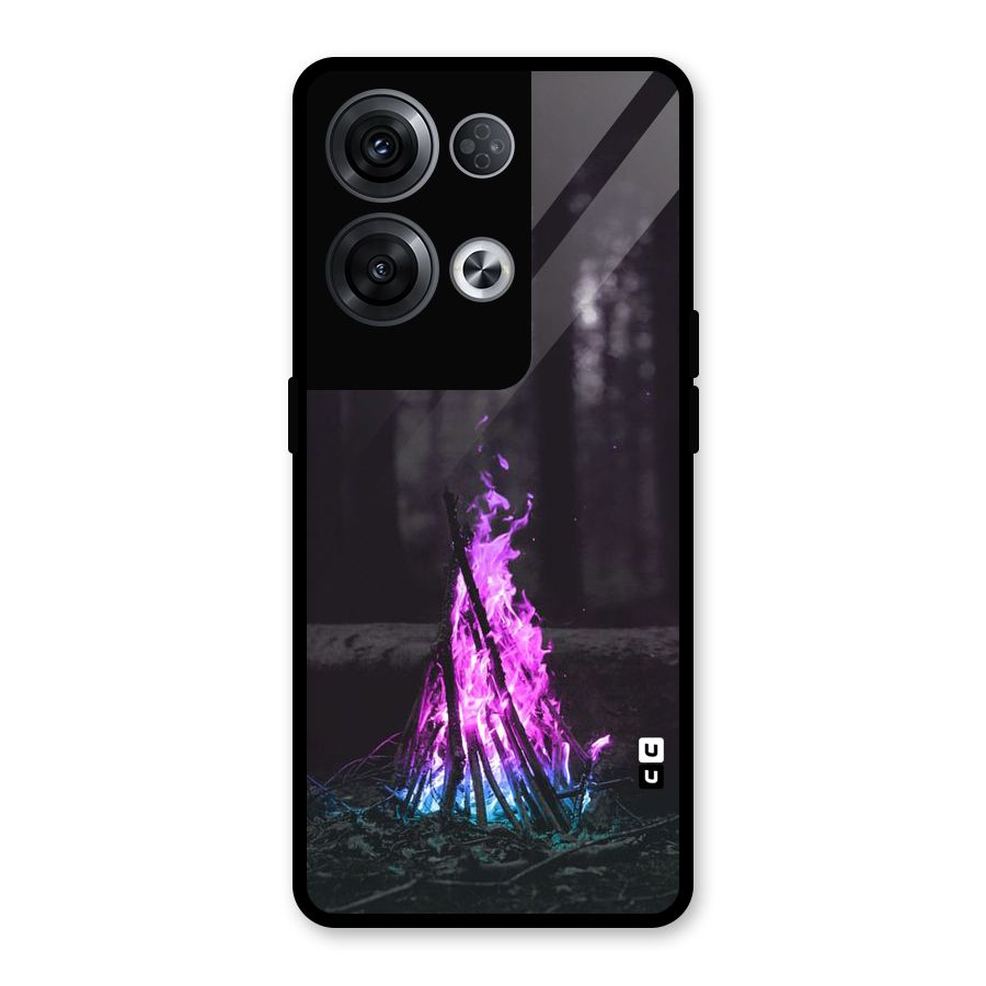 Wild Fire Glass Back Case for Oppo Reno8 Pro 5G