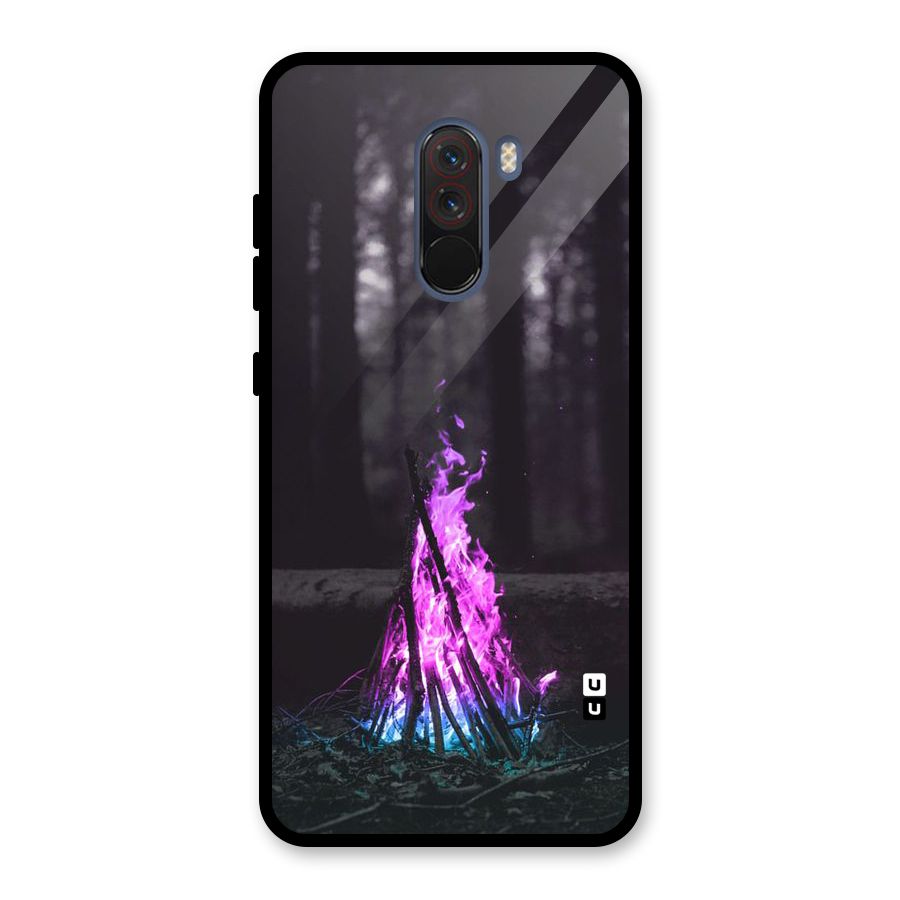 Wild Fire Glass Back Case for Poco F1