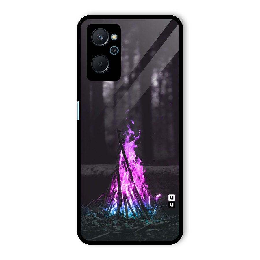 Wild Fire Glass Back Case for Realme 9i