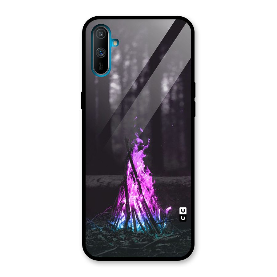 Wild Fire Glass Back Case for Realme C3