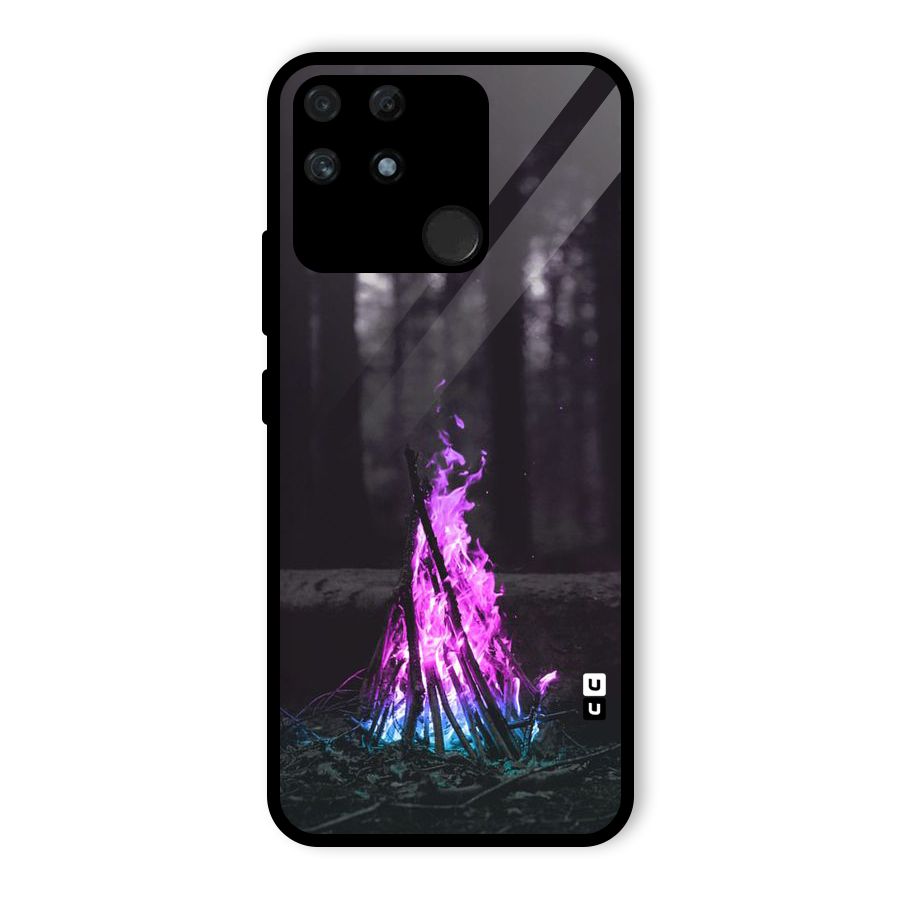 Wild Fire Glass Back Case for Realme Narzo 50A