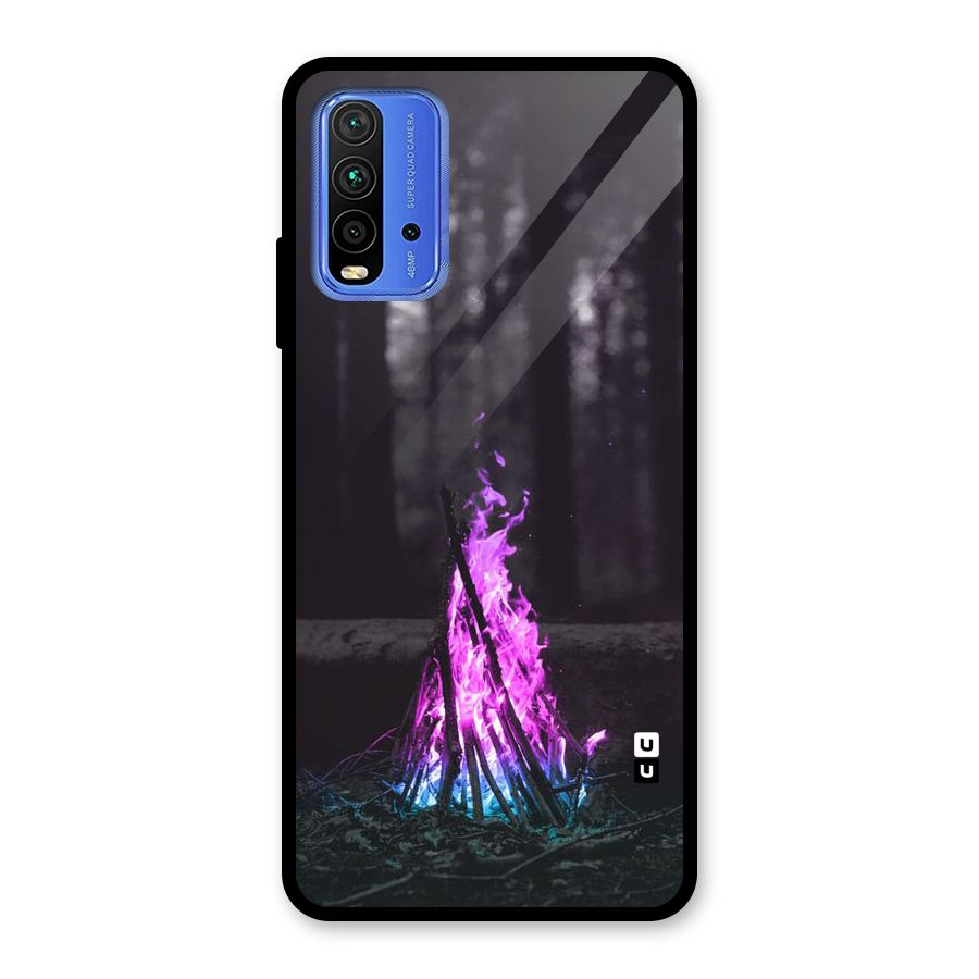 Wild Fire Glass Back Case for Redmi 9 Power