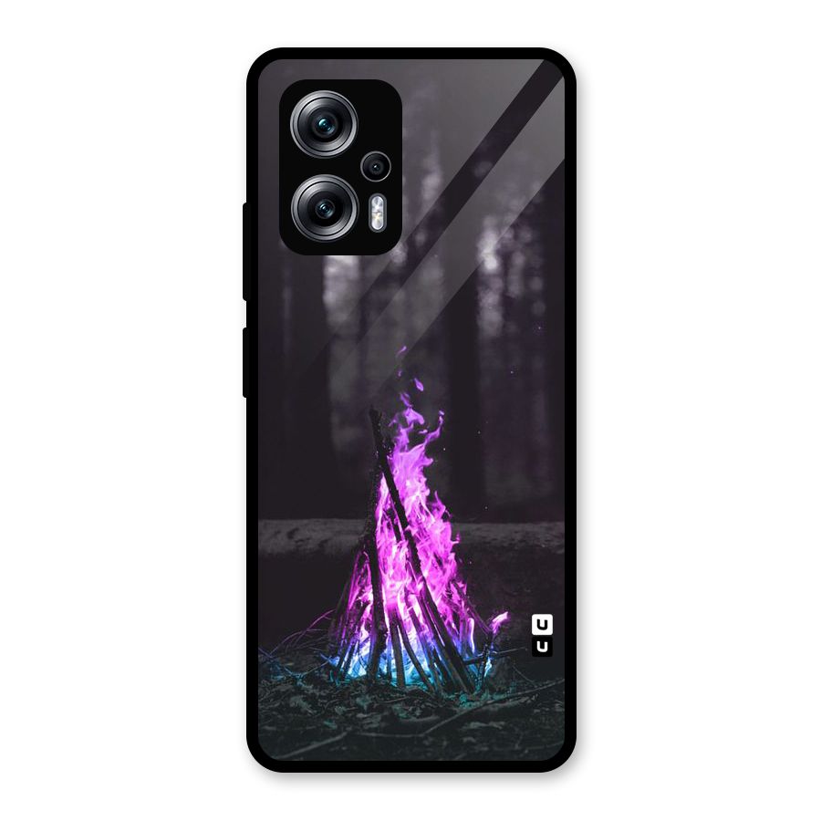 Wild Fire Glass Back Case for Redmi K50i