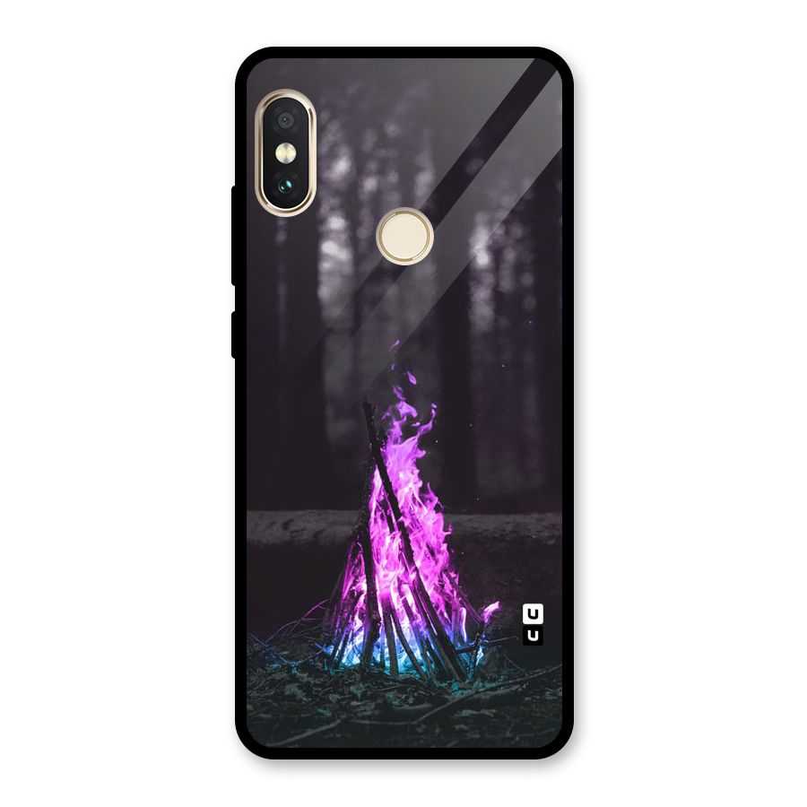 Wild Fire Glass Back Case for Redmi Note 5 Pro