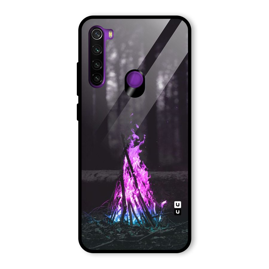Wild Fire Glass Back Case for Redmi Note 8