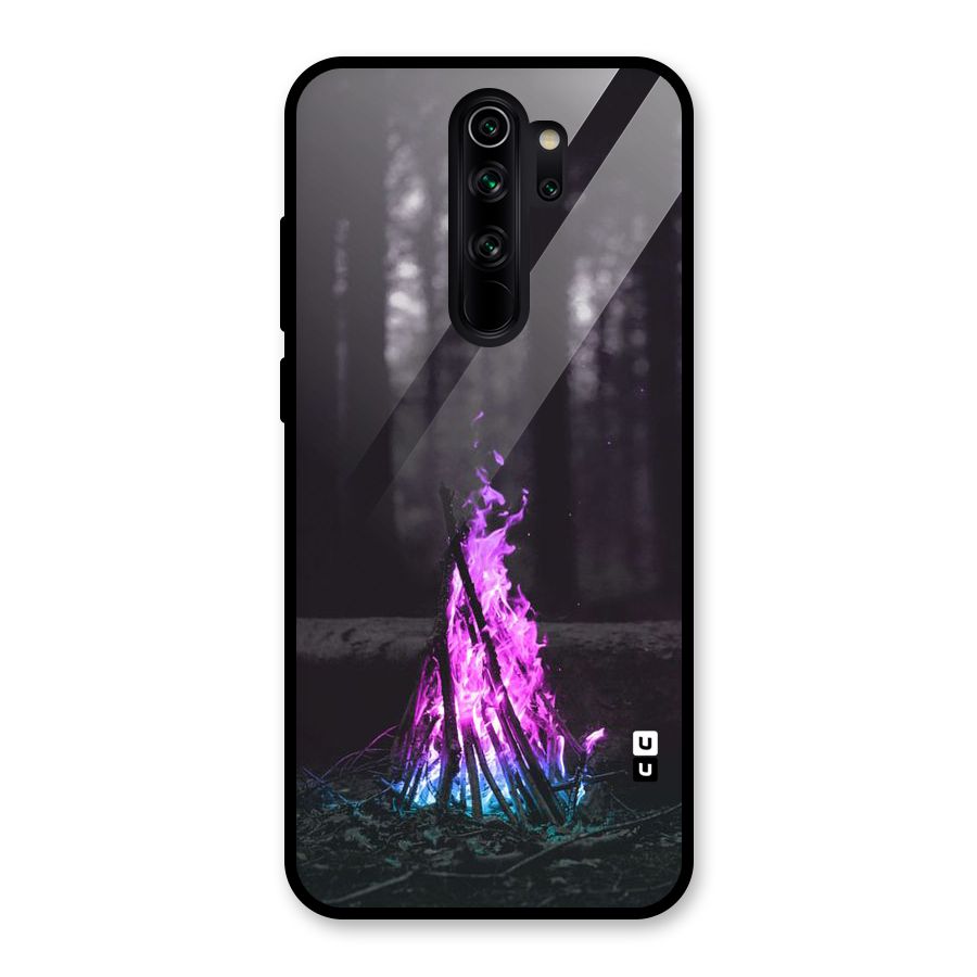 Wild Fire Glass Back Case for Redmi Note 8 Pro