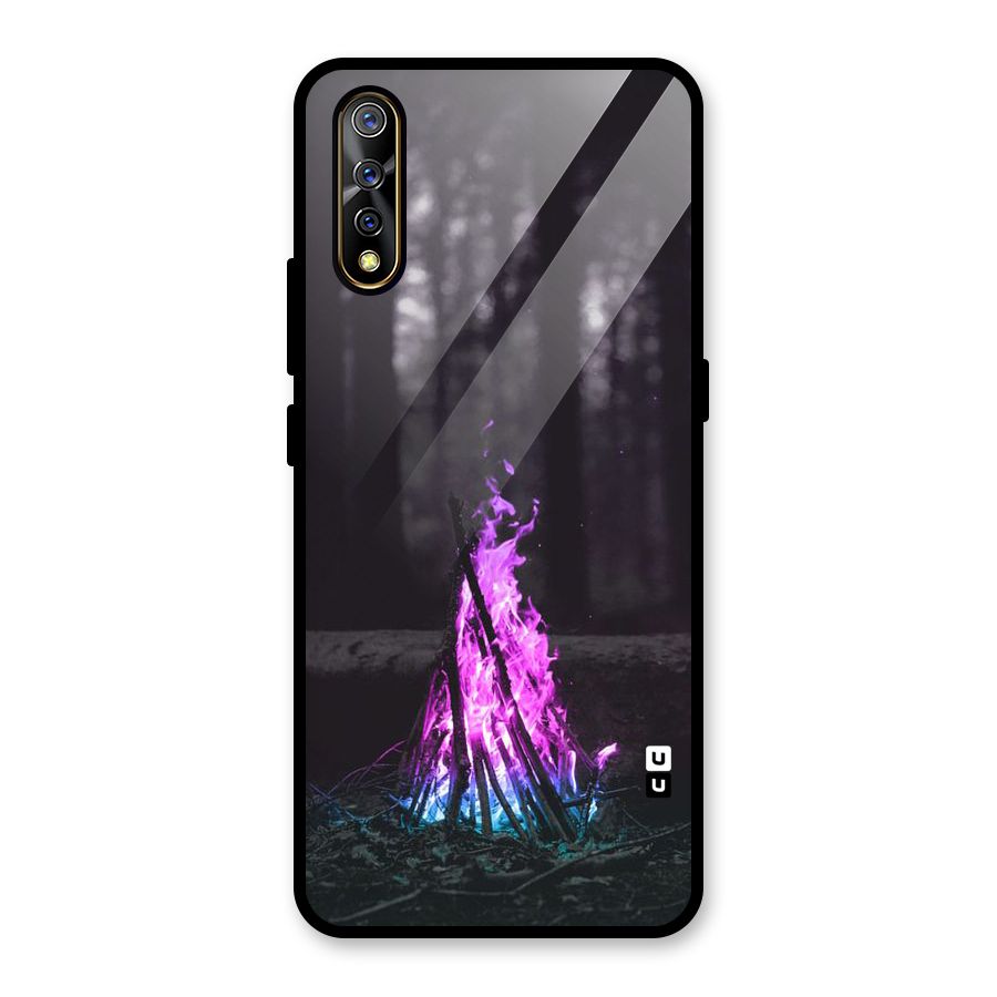 Wild Fire Glass Back Case for Vivo S1