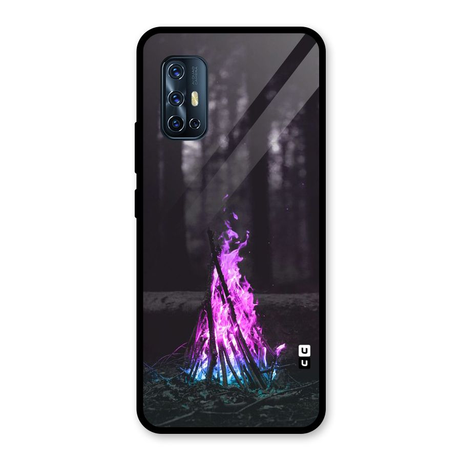 Wild Fire Glass Back Case for Vivo V17