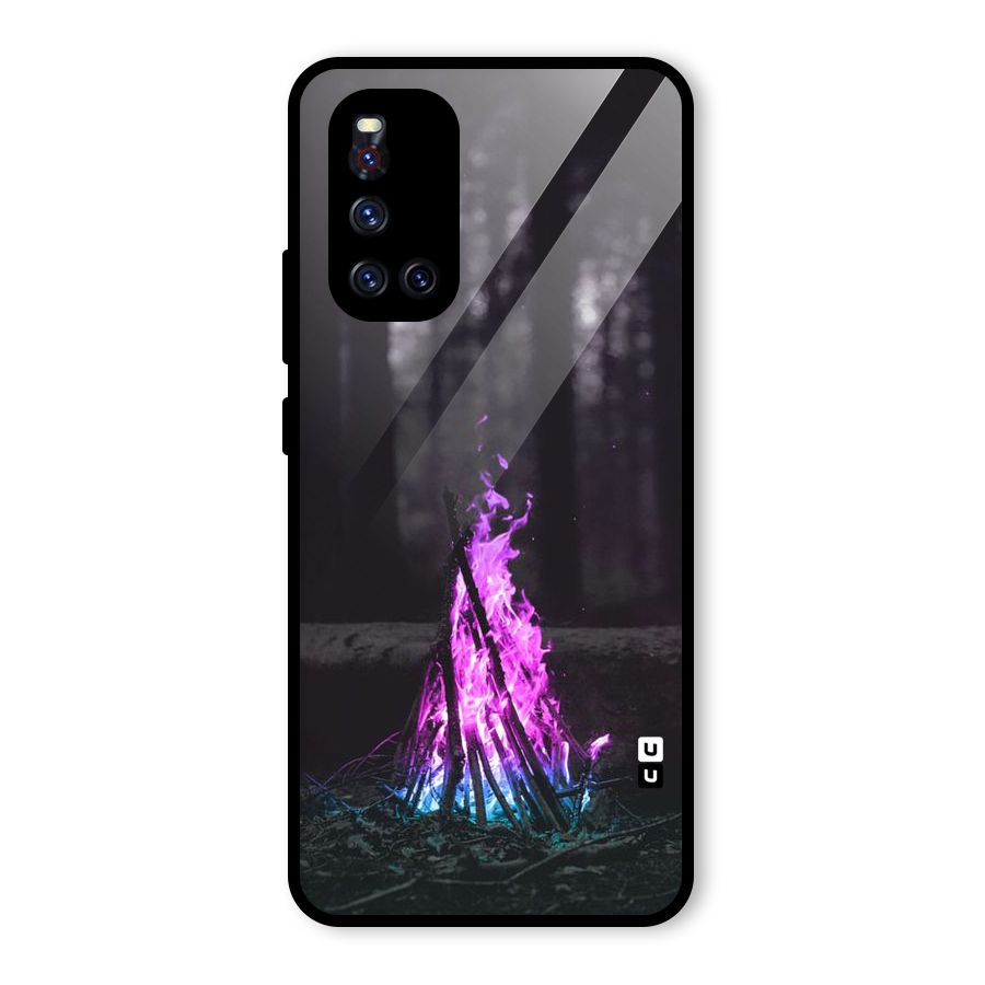Wild Fire Glass Back Case for Vivo V19