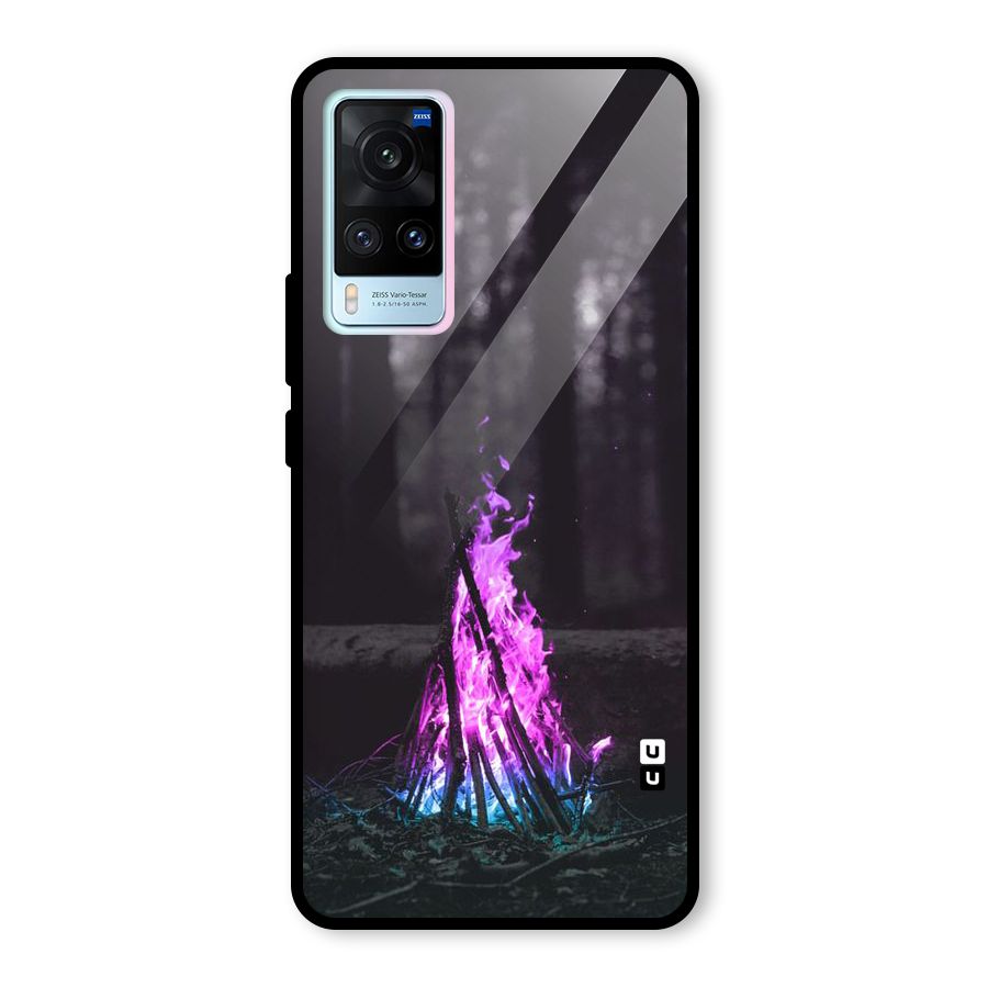 Wild Fire Glass Back Case for Vivo X60