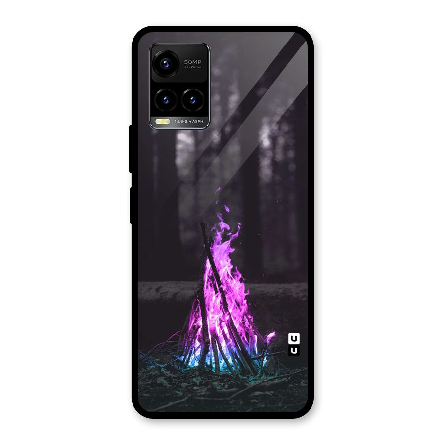 Wild Fire Glass Back Case for Vivo Y21A