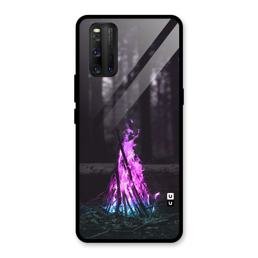 Wild Fire Glass Back Case for Vivo iQOO 3