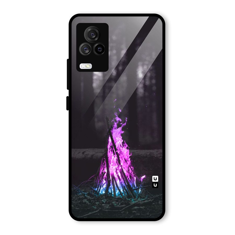 Wild Fire Glass Back Case for Vivo iQOO 7 Legend 5G
