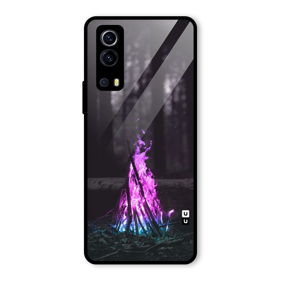 Wild Fire Glass Back Case for Vivo iQOO Z3