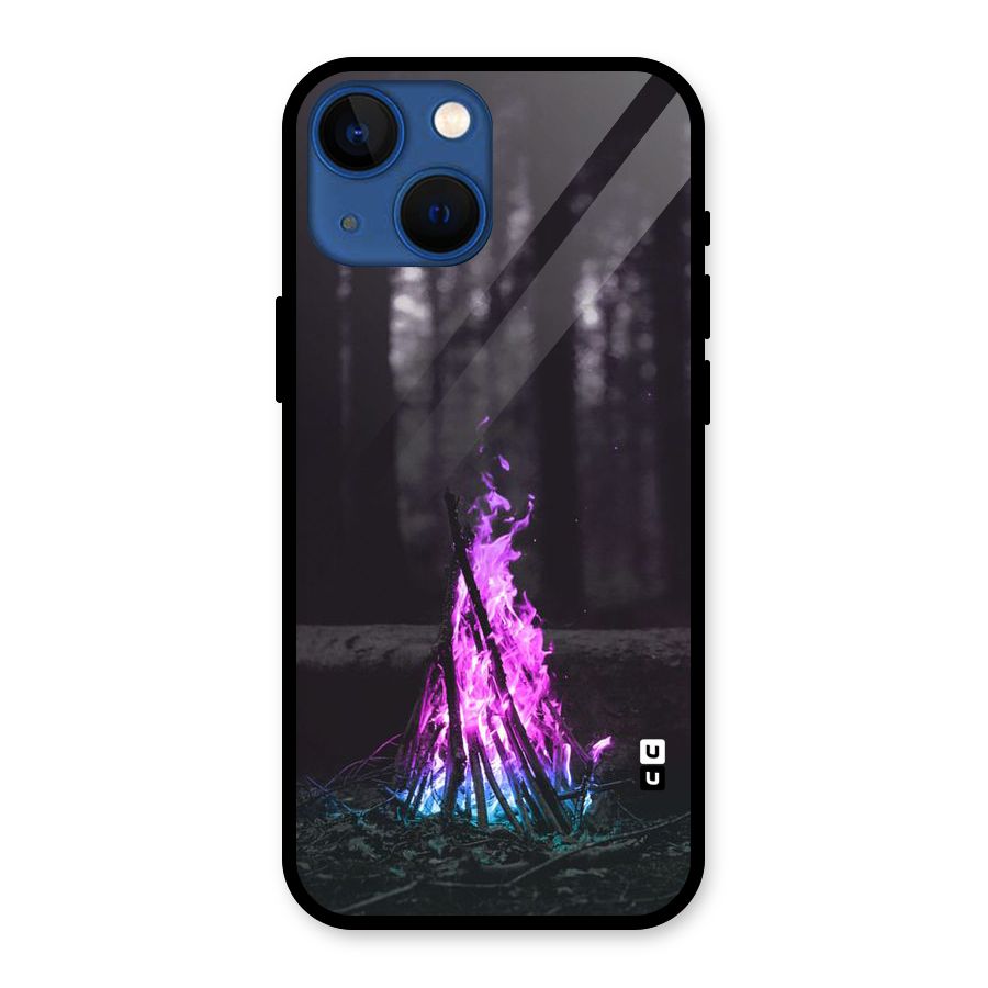 Wild Fire Glass Back Case for iPhone 13 Mini