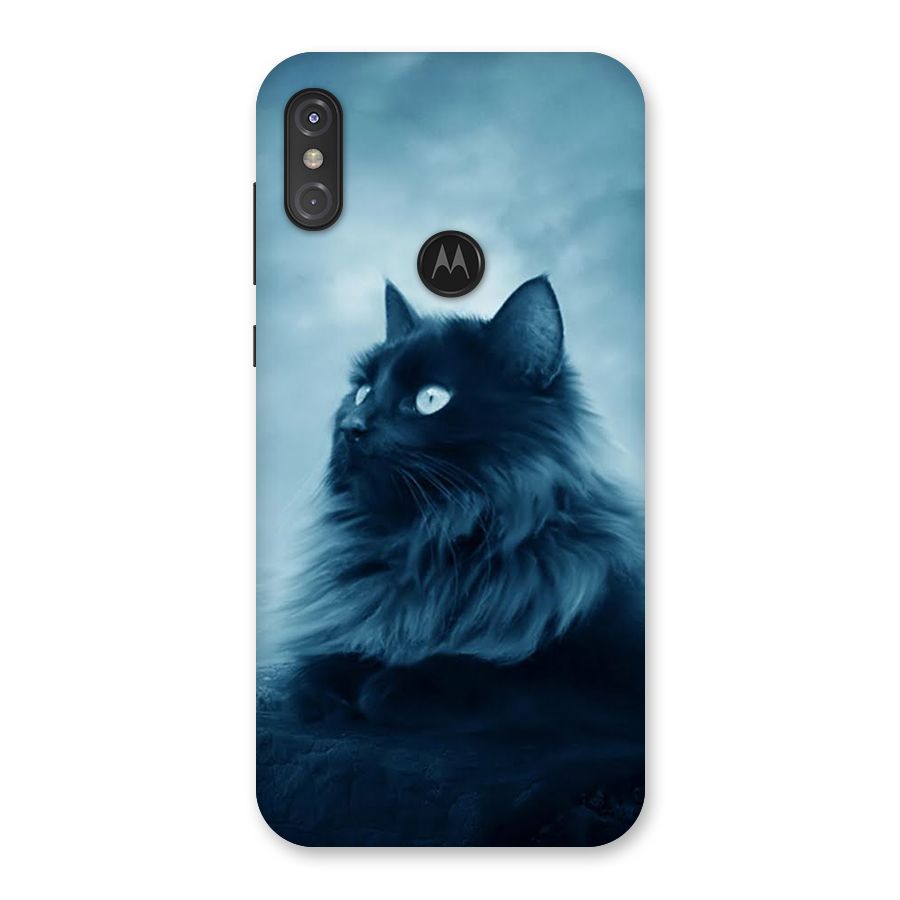 Wild Forest Cat Back Case for Motorola One Power