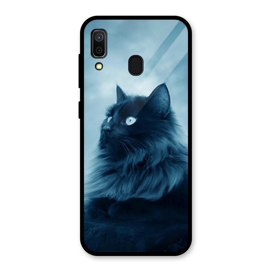 Wild Forest Cat Glass Back Case for Galaxy A30