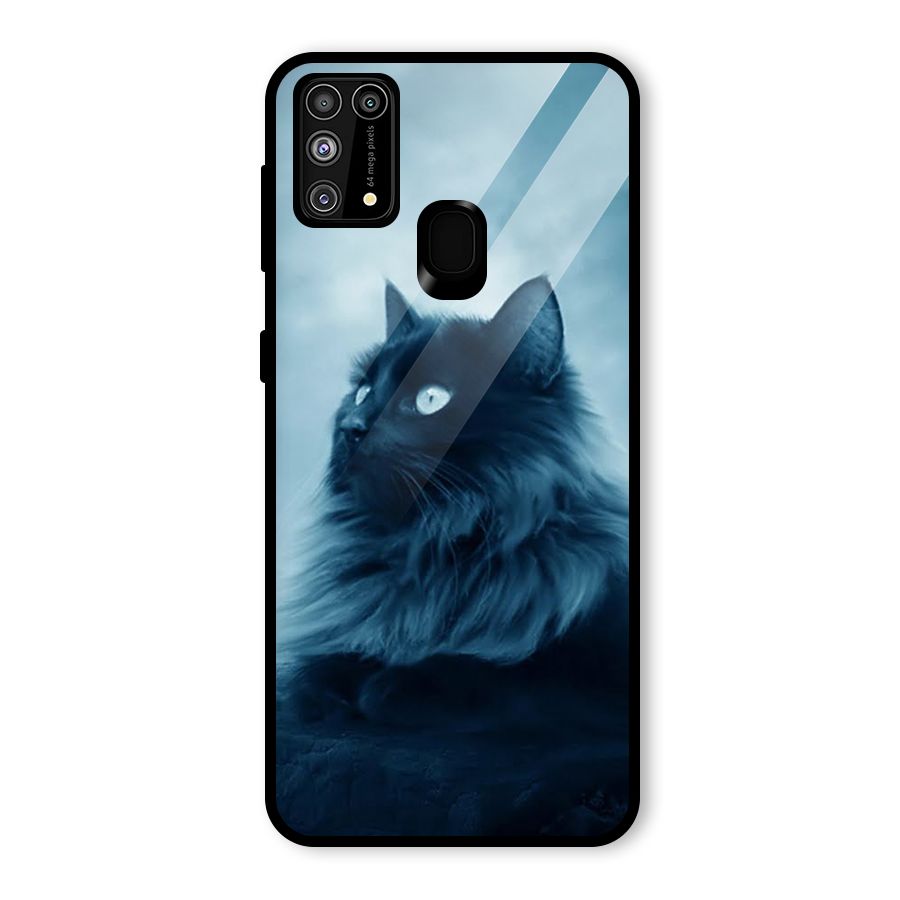 Wild Forest Cat Glass Back Case for Galaxy F41