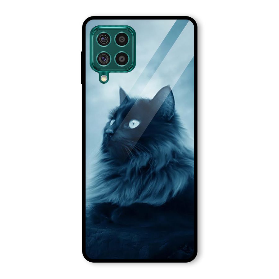Wild Forest Cat Glass Back Case for Galaxy F62