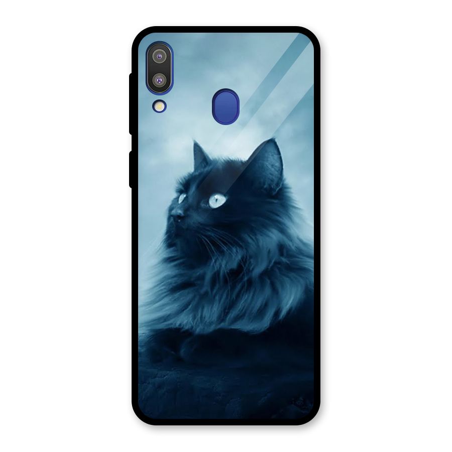 Wild Forest Cat Glass Back Case for Galaxy M20
