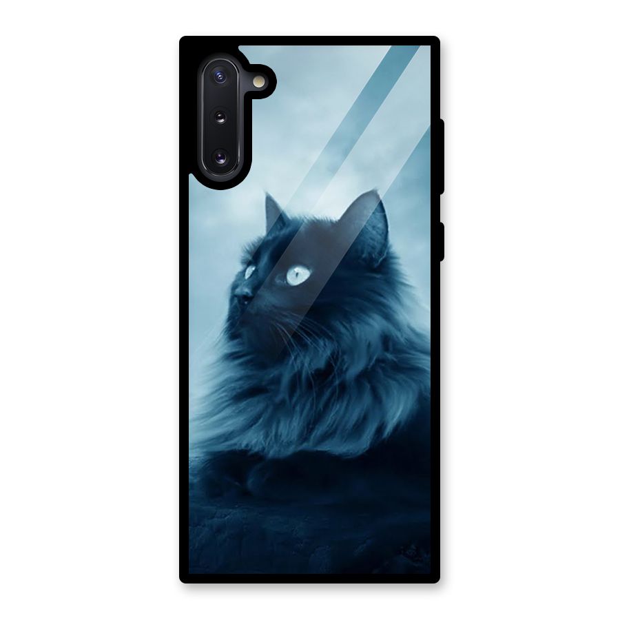 Wild Forest Cat Glass Back Case for Galaxy Note 10