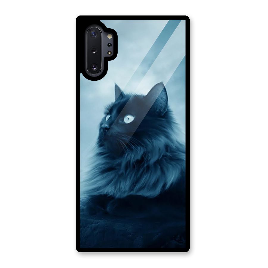 Wild Forest Cat Glass Back Case for Galaxy Note 10 Plus