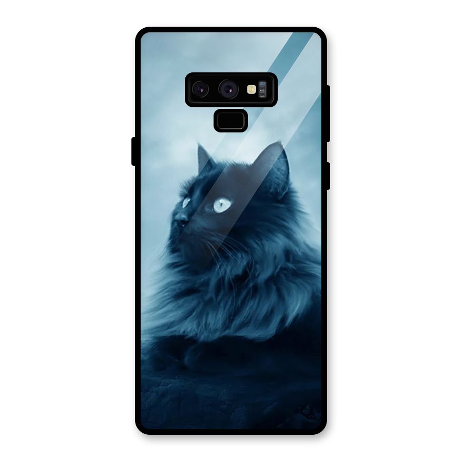 Wild Forest Cat Glass Back Case for Galaxy Note 9