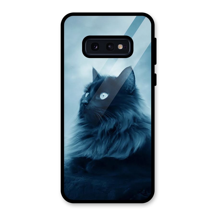 Wild Forest Cat Glass Back Case for Galaxy S10e