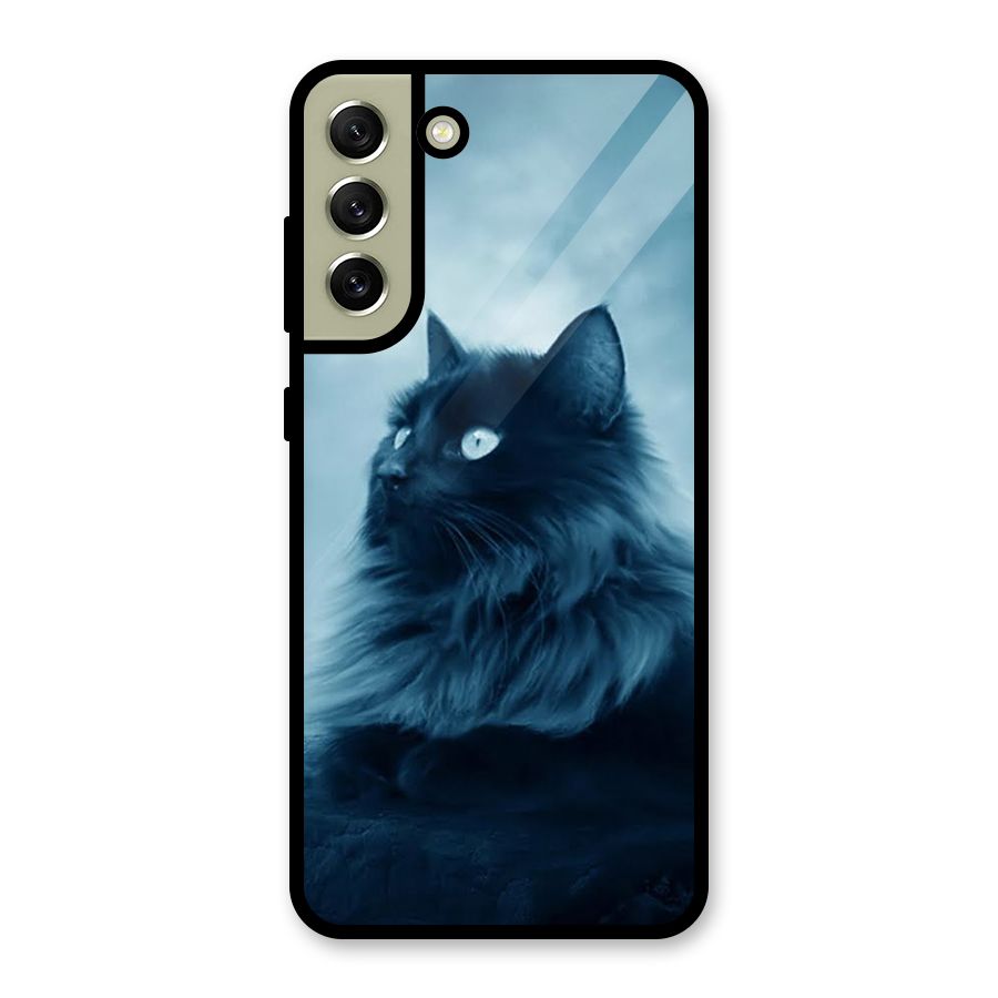 Wild Forest Cat Glass Back Case for Galaxy S21 FE 5G