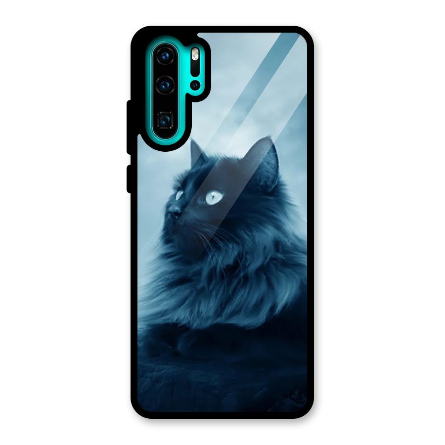 Wild Forest Cat Glass Back Case for Huawei P30 Pro
