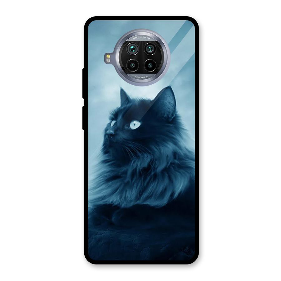 Wild Forest Cat Glass Back Case for Mi 10i