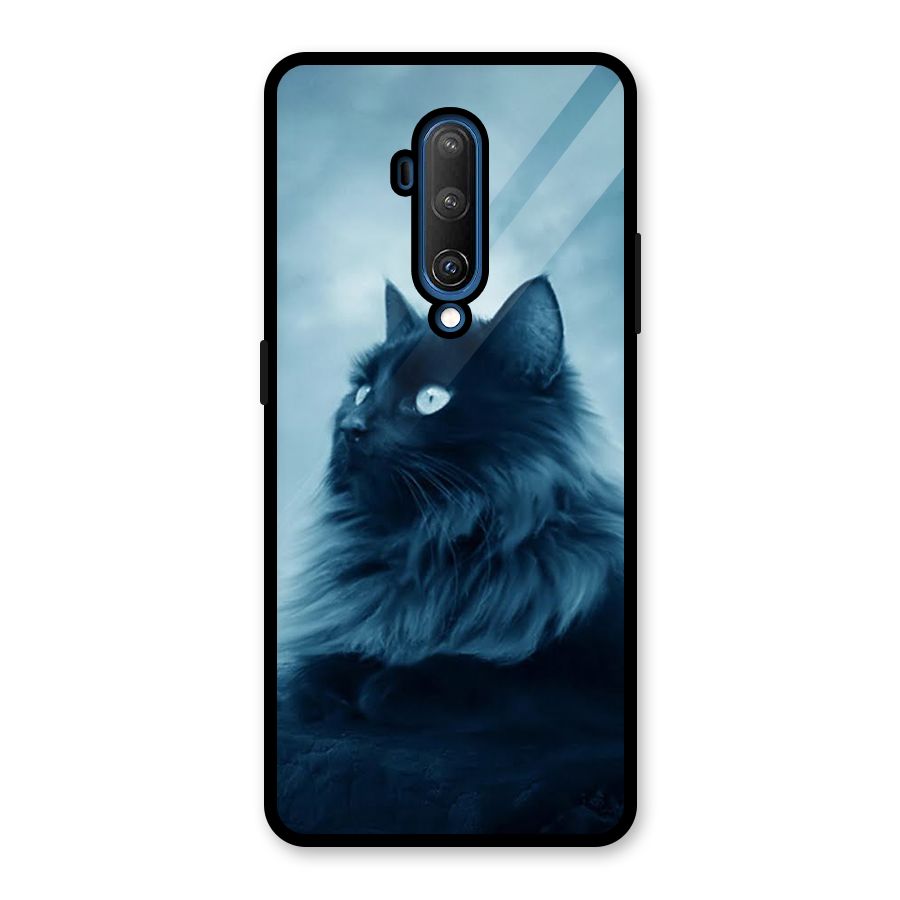 Wild Forest Cat Glass Back Case for OnePlus 7T Pro