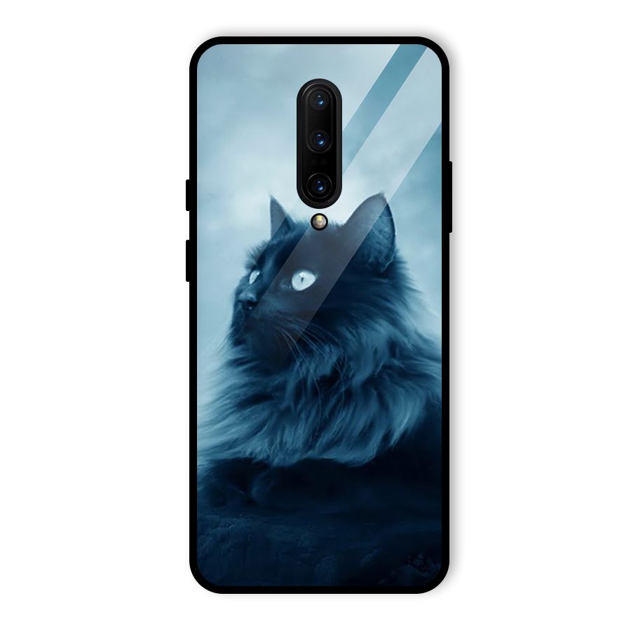 Wild Forest Cat Glass Back Case for OnePlus 7 Pro