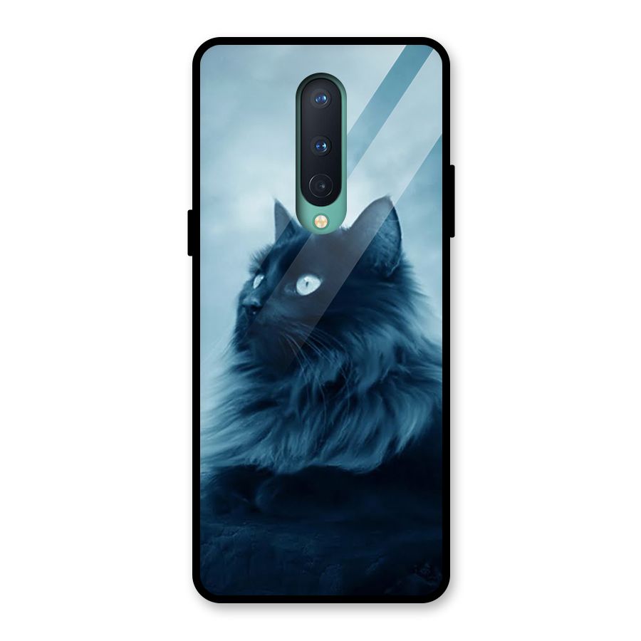 Wild Forest Cat Glass Back Case for OnePlus 8