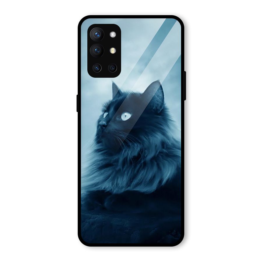 Wild Forest Cat Glass Back Case for OnePlus 9R