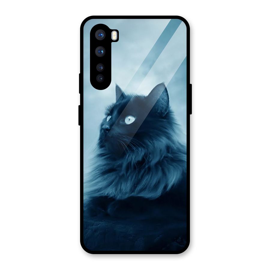 Wild Forest Cat Glass Back Case for OnePlus Nord