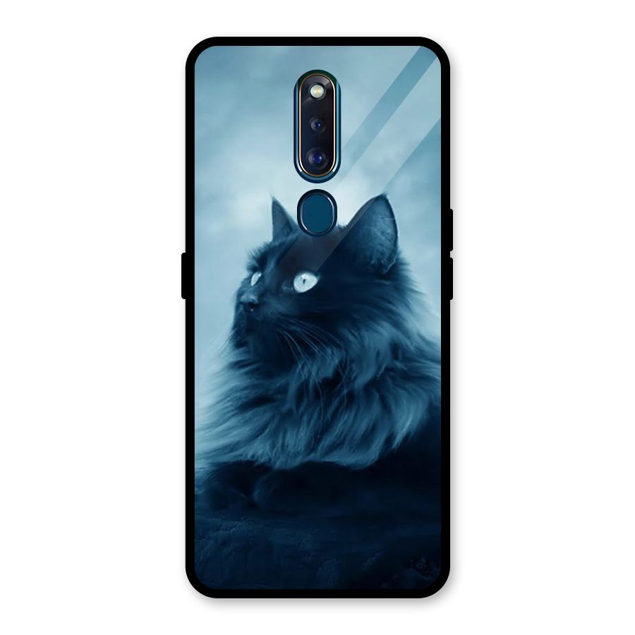 Wild Forest Cat Glass Back Case for Oppo F11 Pro