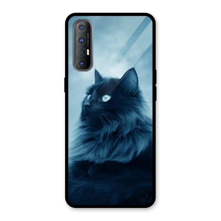Wild Forest Cat Glass Back Case for Oppo Reno3 Pro