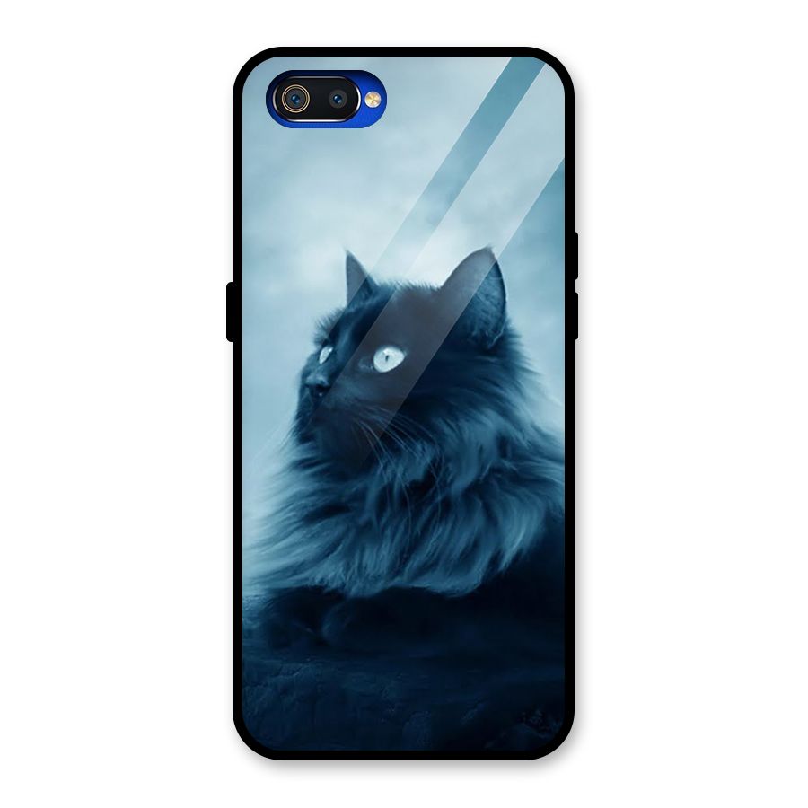 Wild Forest Cat Glass Back Case for Realme C2