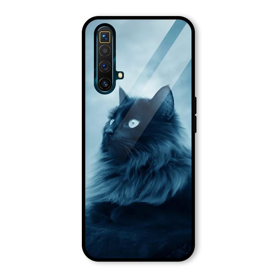 Wild Forest Cat Glass Back Case for Realme X3 SuperZoom