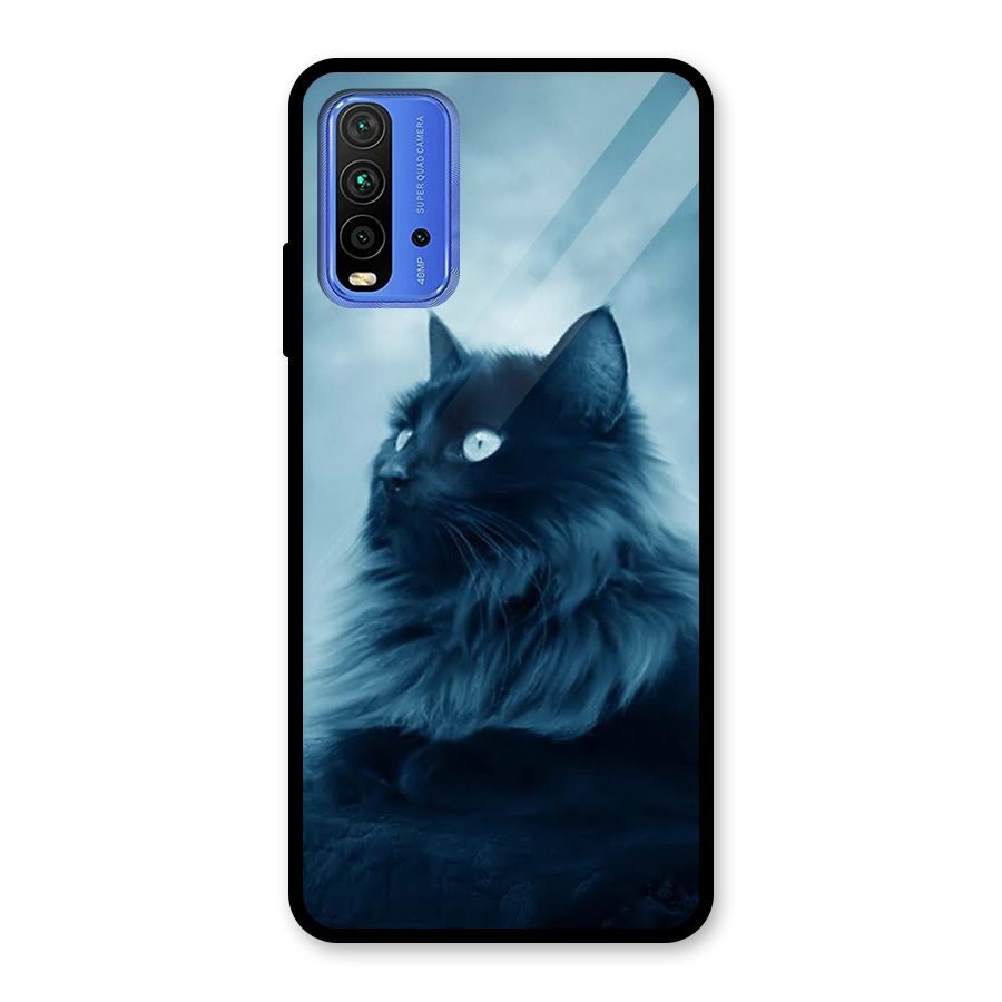 Wild Forest Cat Glass Back Case for Redmi 9 Power