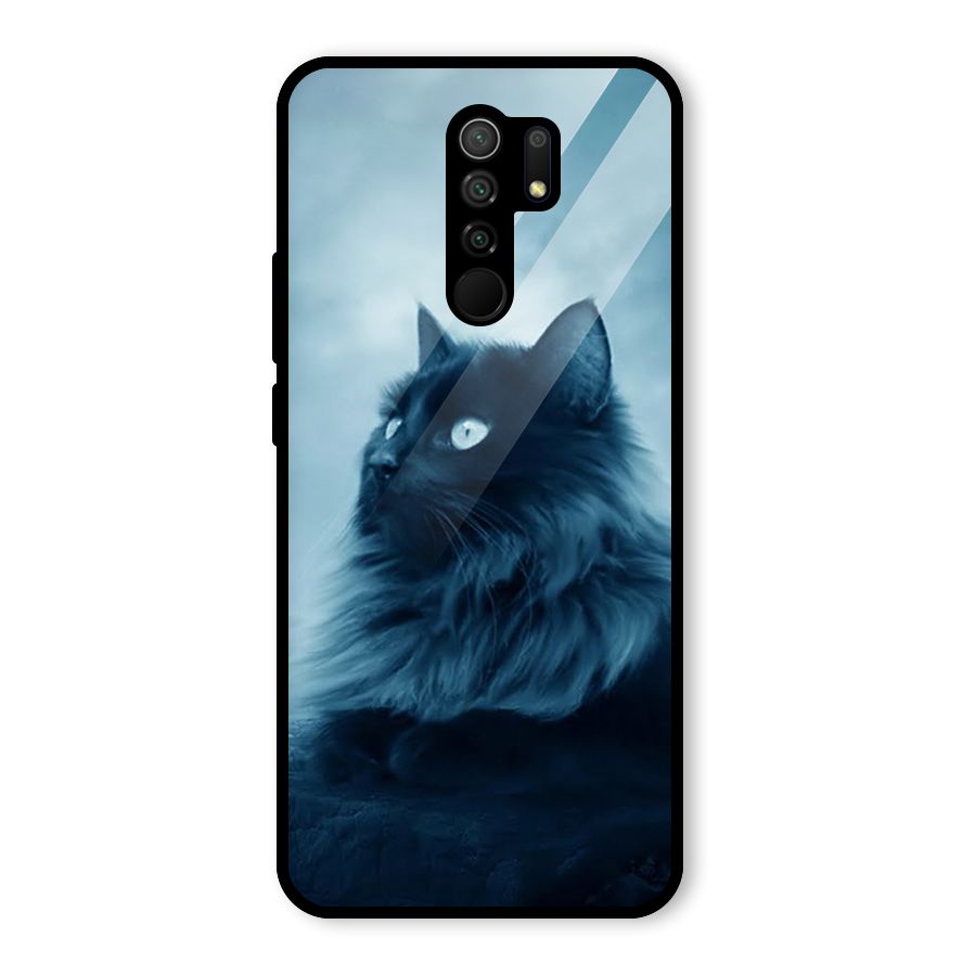 Wild Forest Cat Glass Back Case for Redmi 9 Prime