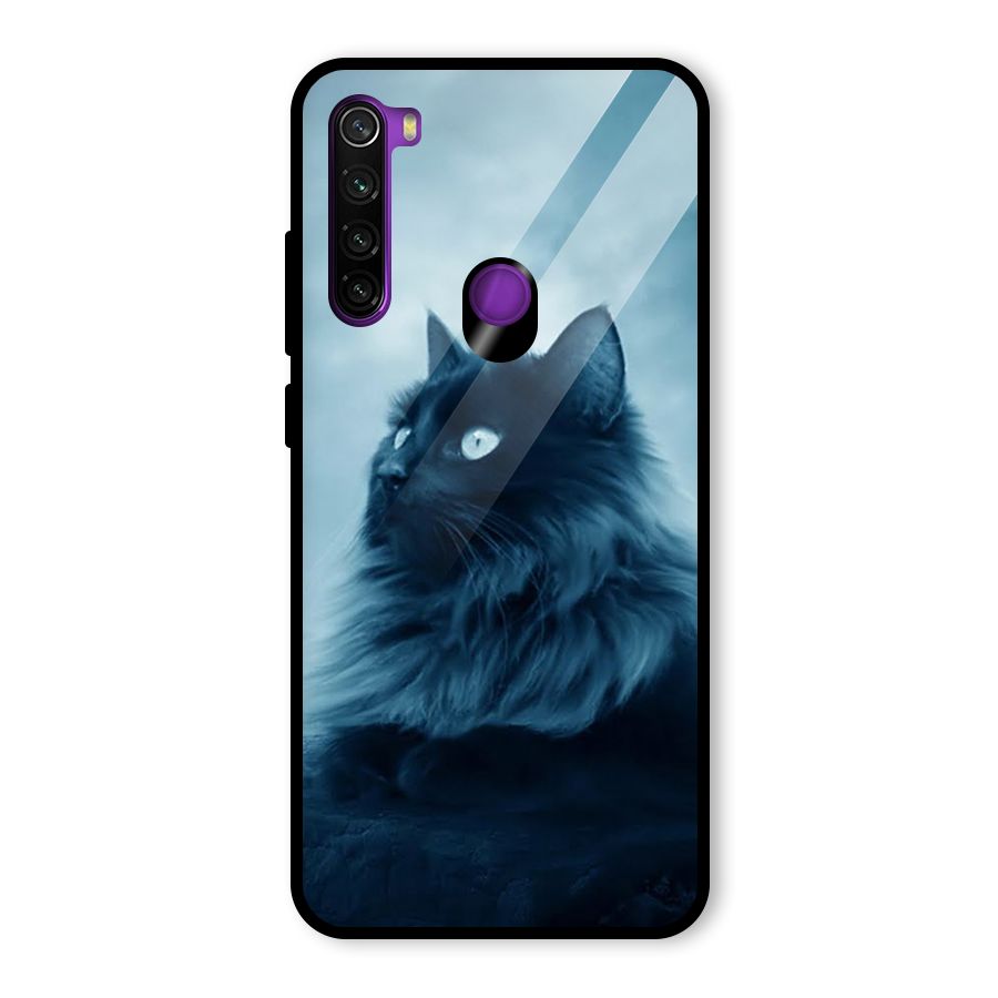 Wild Forest Cat Glass Back Case for Redmi Note 8