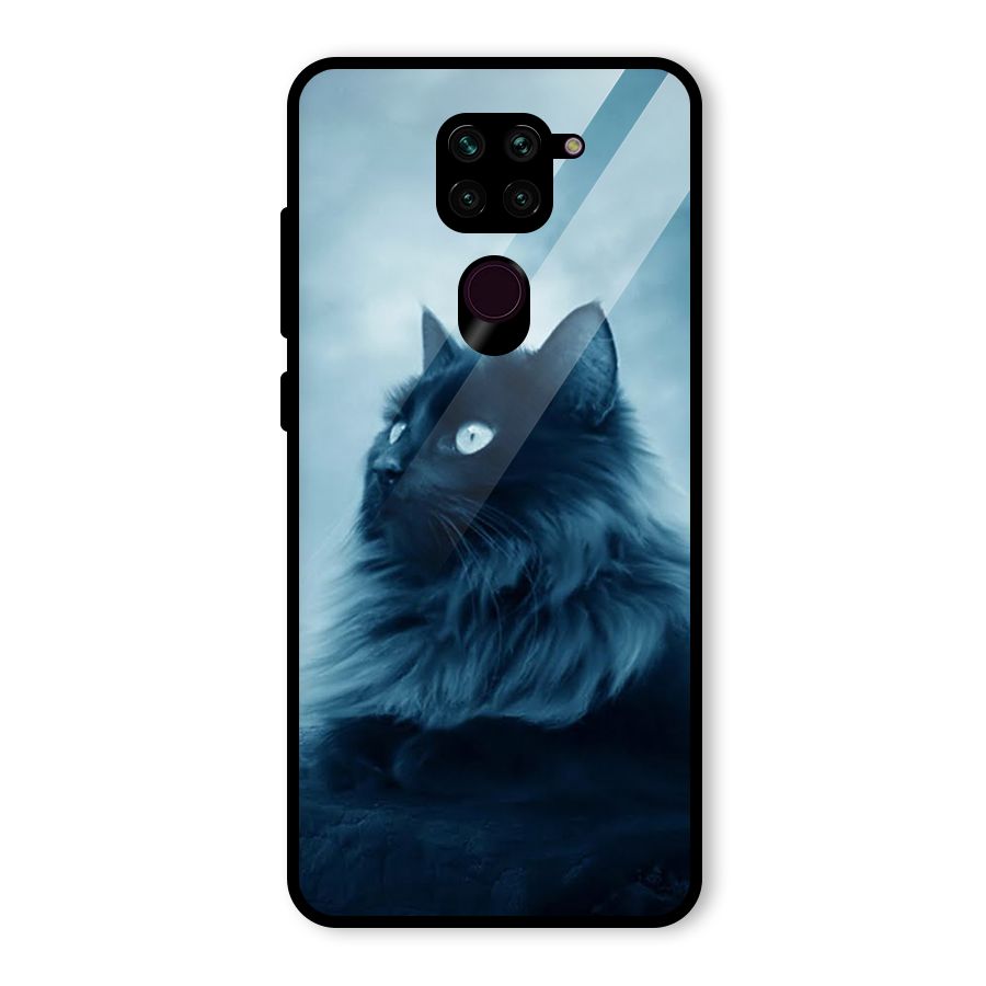 Wild Forest Cat Glass Back Case for Redmi Note 9