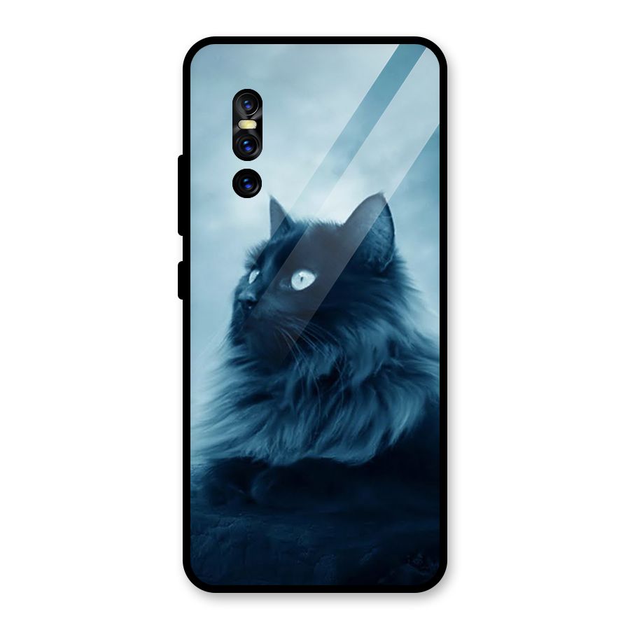 Wild Forest Cat Glass Back Case for Vivo V15 Pro