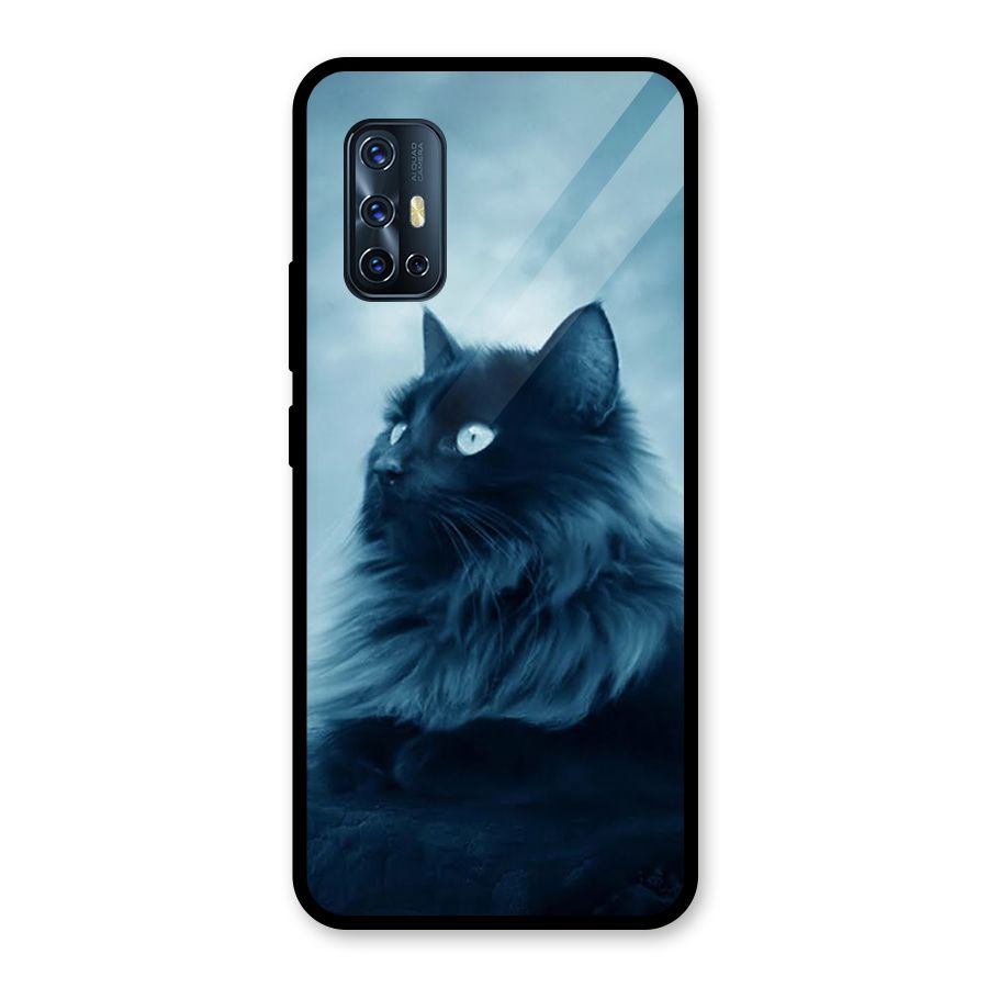 Wild Forest Cat Glass Back Case for Vivo V17