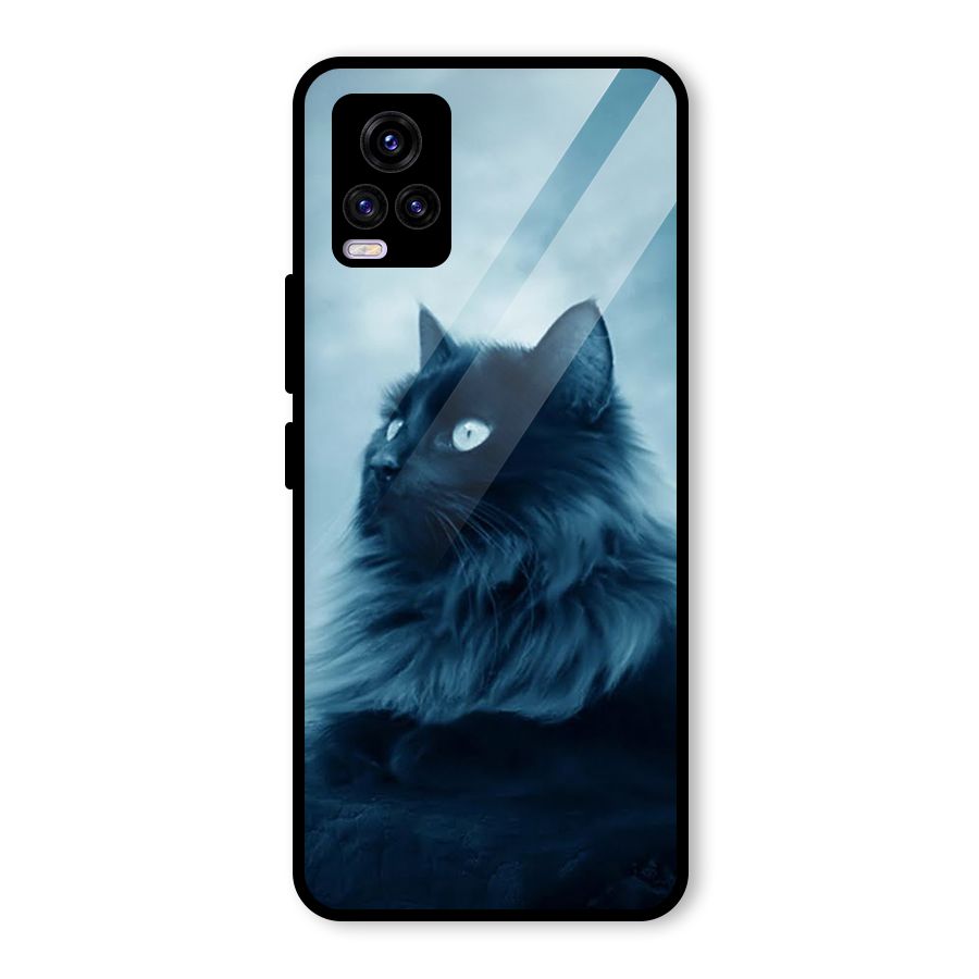 Wild Forest Cat Glass Back Case for Vivo V20