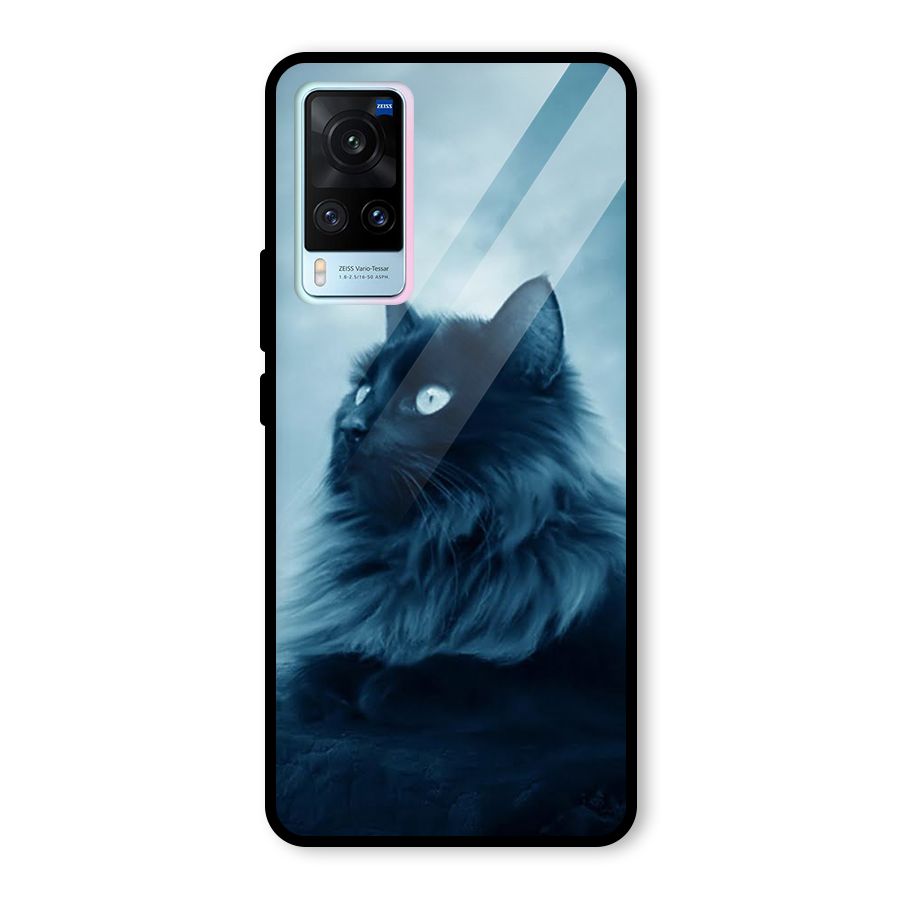Wild Forest Cat Glass Back Case for Vivo X60