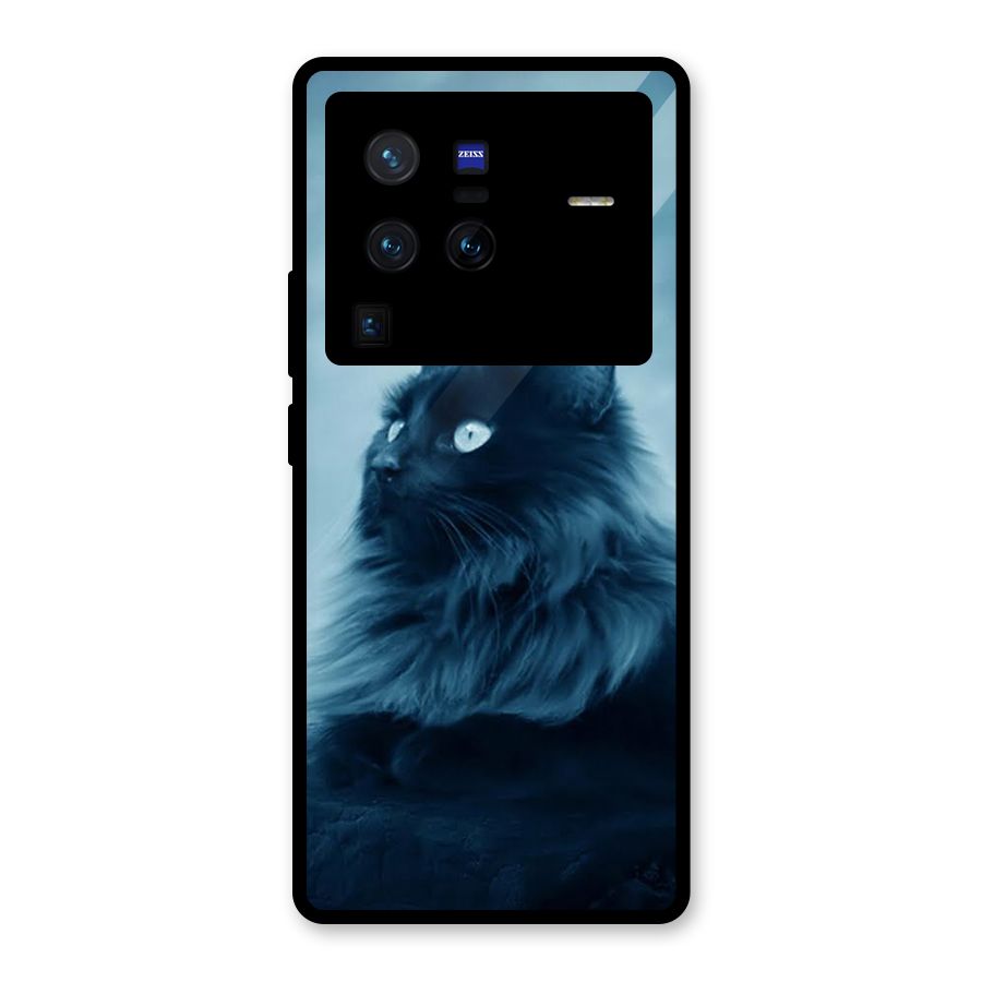 Wild Forest Cat Glass Back Case for Vivo X80 Pro